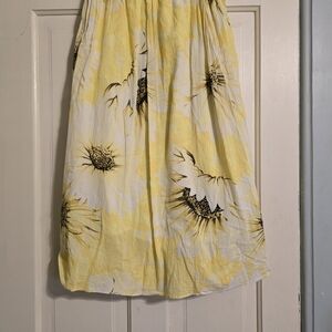 Floral Yellow Skirt